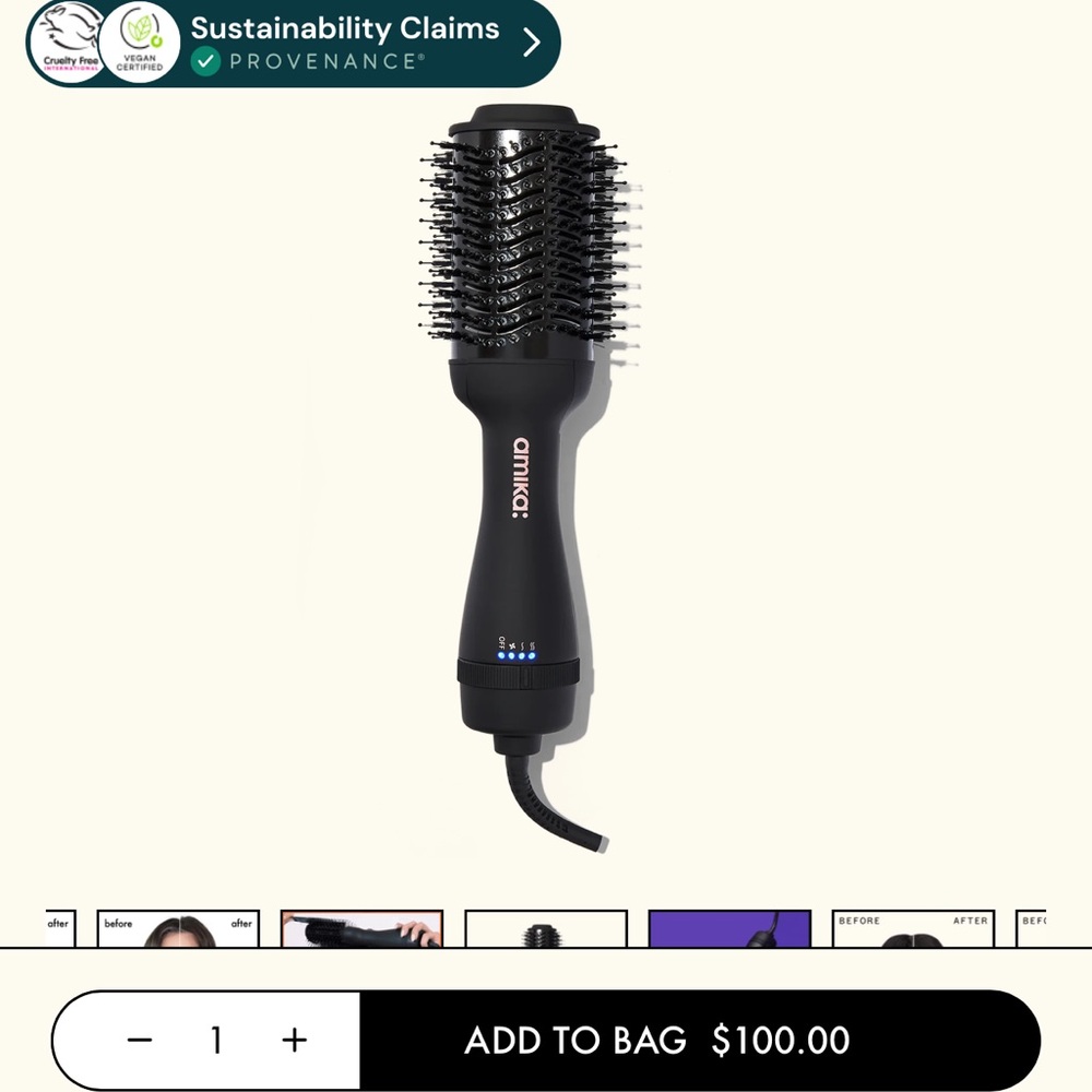 amika hair blow dry brush